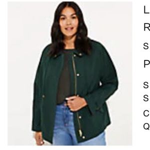 Loft Dark Emerald Raincoat
